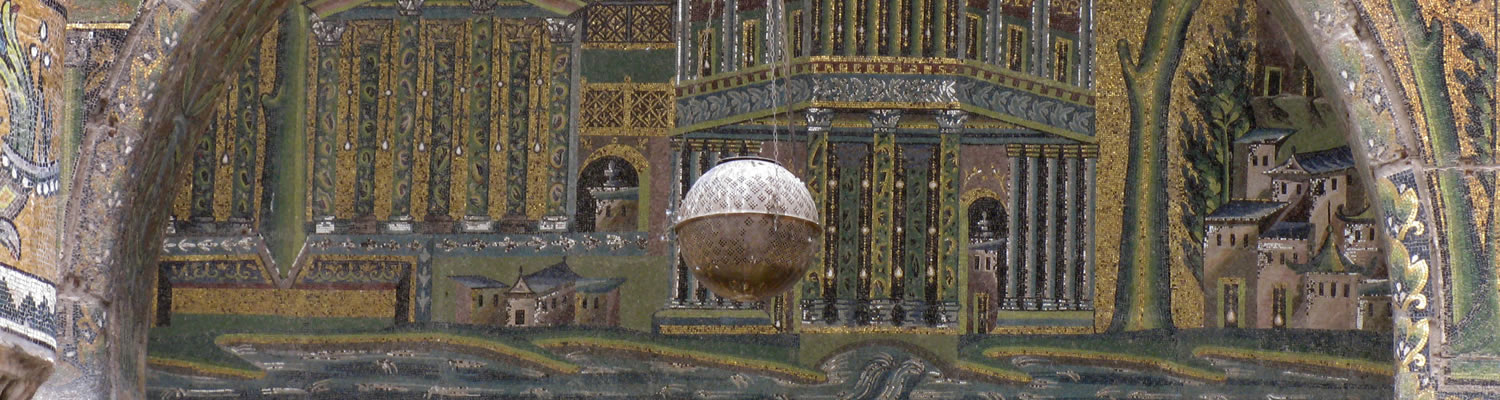Damascus, Great Mosque, landscape panorama mosaic (Monumental art of the Christian and the Early Islamic East). Damascus, Great Mosque, landscape panorama mosaic (Monumental art of the Christian and the Early Islamic East).