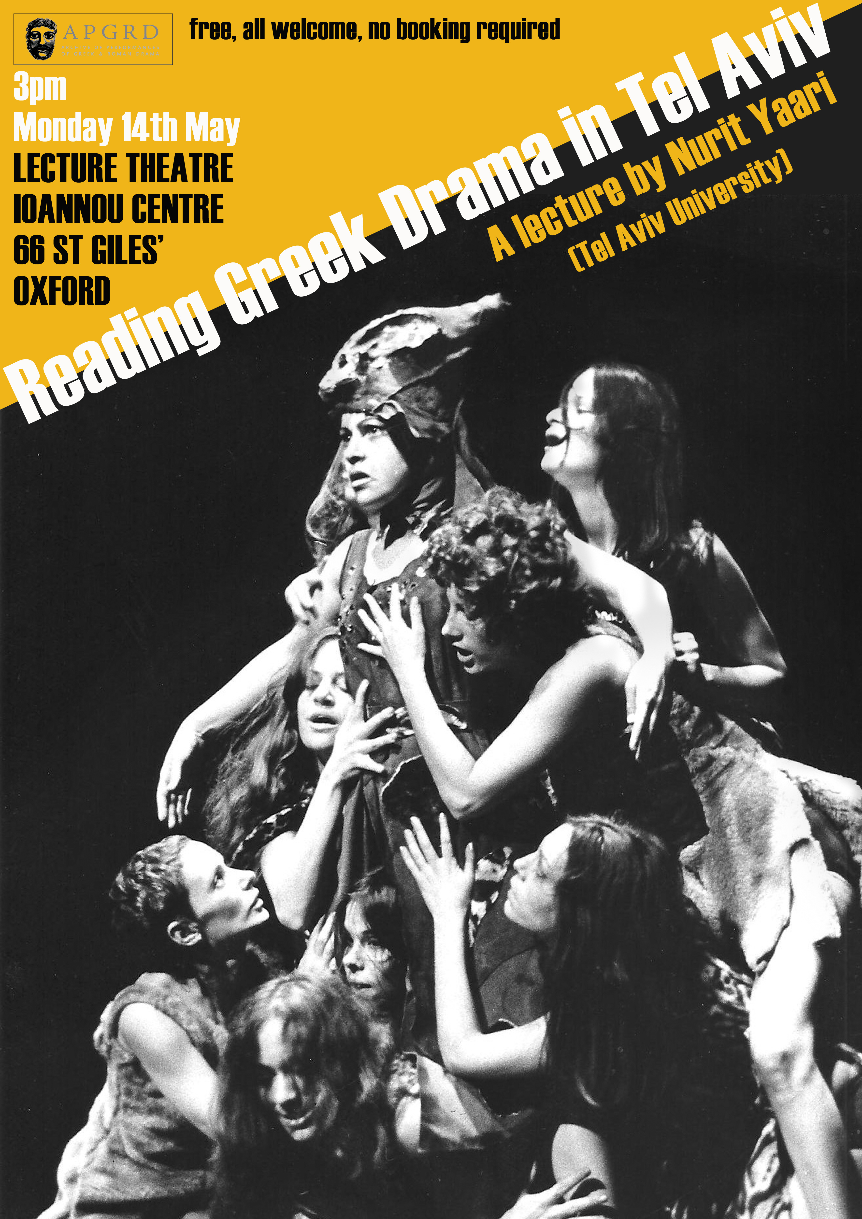 reading greek drama in tel aviv 14 may poster