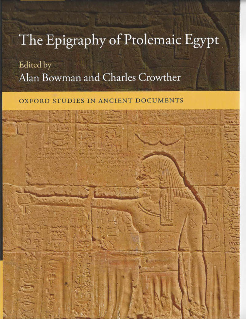 epigraphy of ptolemaic egypt