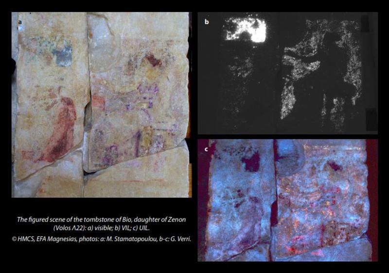 composite image showing paint under different lights