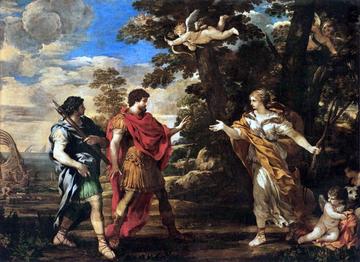 pietro da cortona venus as huntress appears to aeneas