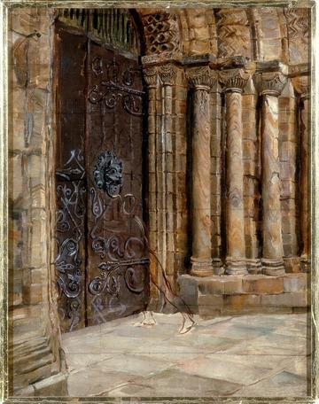 ralph hedley  sketch for seeking sanctuary  meisterdrucke 239762