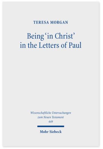 being in christ in the letters of paul cover
