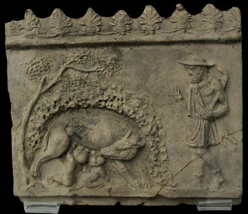 faustulus finds the she wolf 