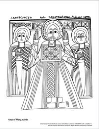 drawing harp of marry saints